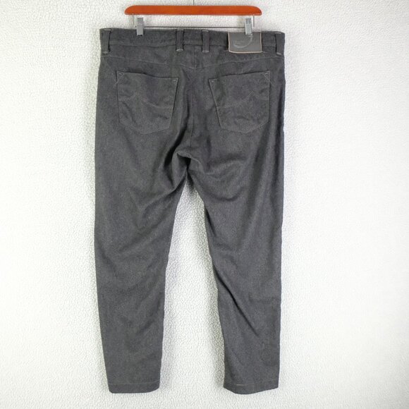 Jacob Cohen Pants Mens 36X28 Gray Wool Straight Leg Casual Classic - Picture 4 of 13